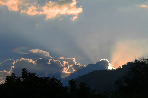 sunset landscape sky