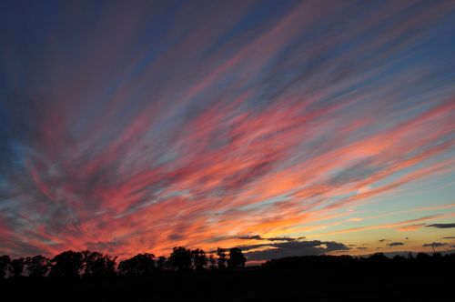 sunset sun orange