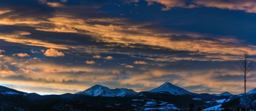 sunset dusk panorama