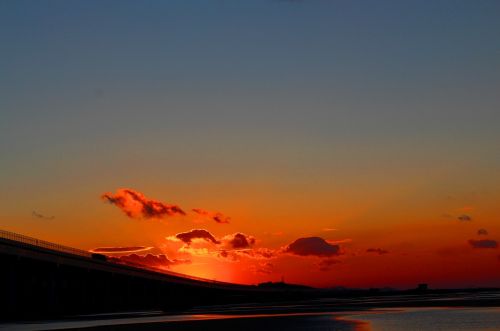 sunset clouds sky