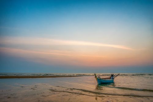 sunset tropical sea