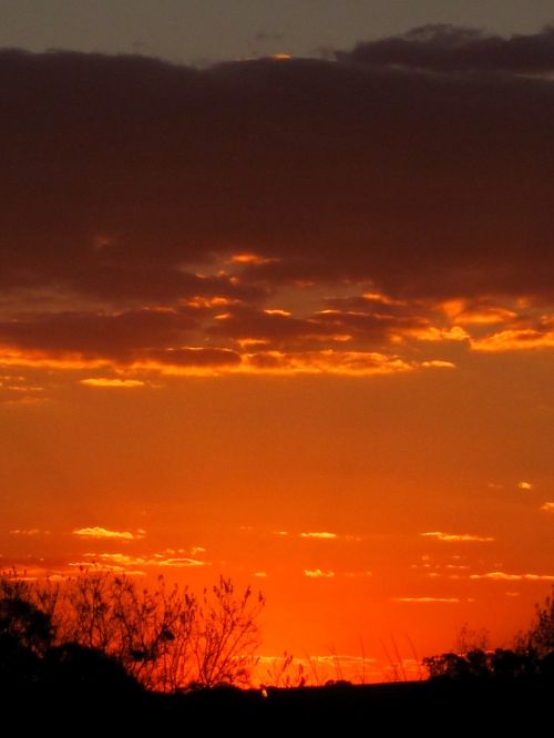 sunset sky orange