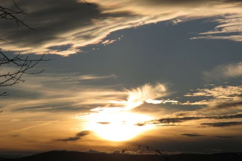 sunset sky landscape