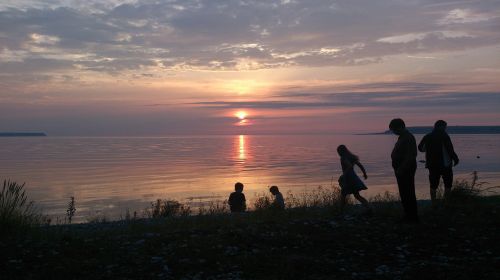 sunset gotland beach