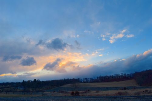 sunset sky clouds