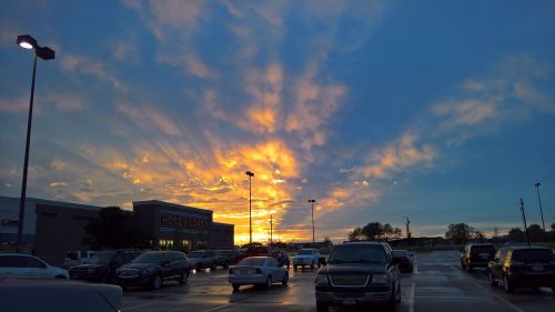 sunset light rays