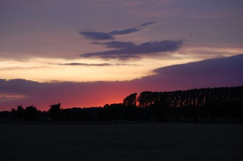 sunset sky landscape