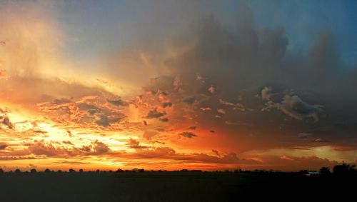 sunset nature cloud