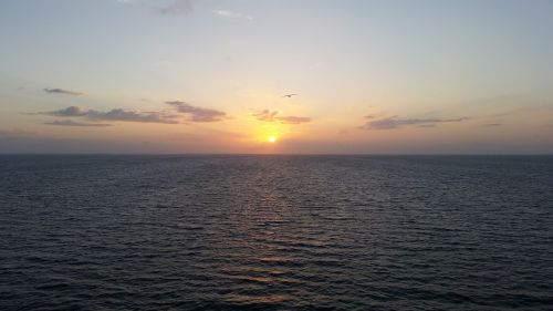 sunset evening ocean