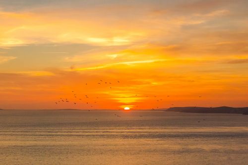 sunset dorset ocean