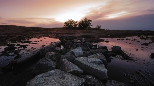 sunset monadnock stone