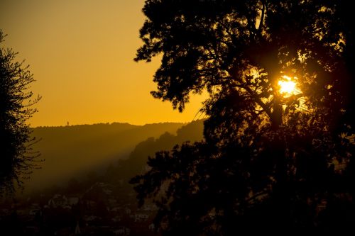 sunset abendstimmung france