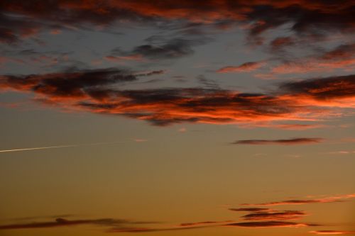 sunset abendstimmung sky
