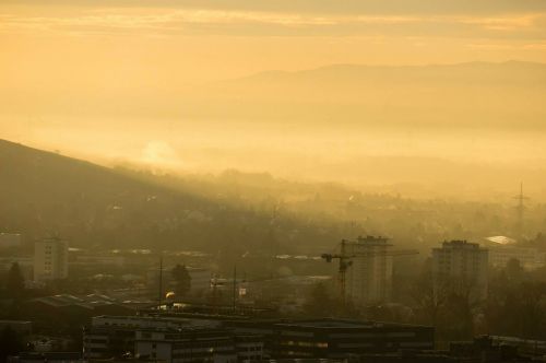 sunset freiburg evening sky