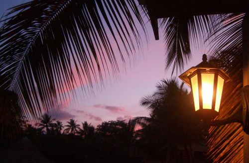 sunset dominican republic light