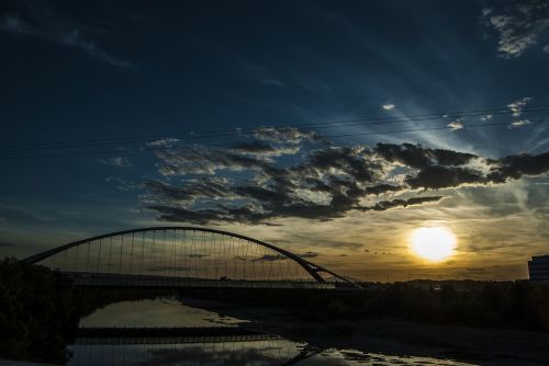sunset river ebro