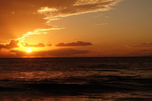 sunset orange maui