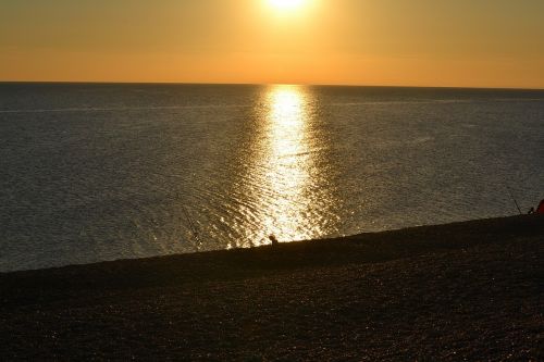 sunset uk shore