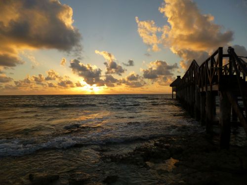 sunset beach sky