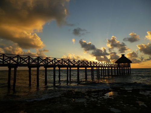 sunset beach sky