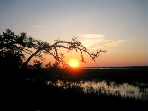 sunset landscape sun