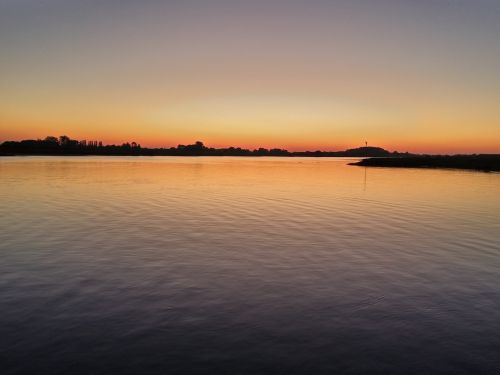 sunset water evening