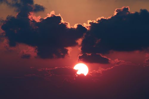 sunset cloud solar