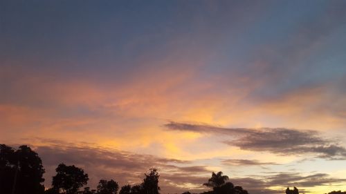 sunset sky cloud