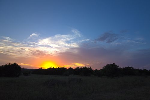 sunset landscape sun