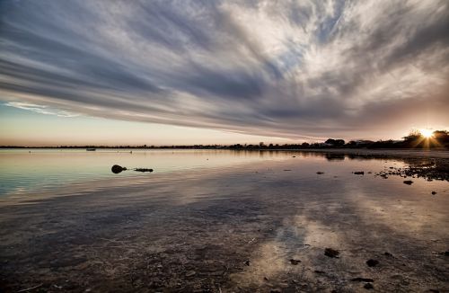 sunset water beauty