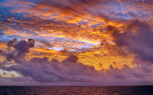 sunset ocean atlantic