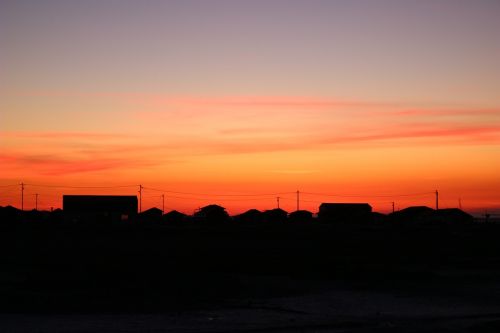 sunset basin of arcachon new aquitaine