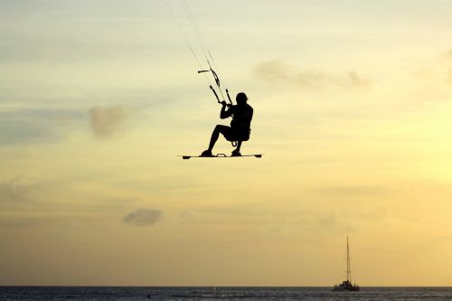 sunset extreme kitesurf