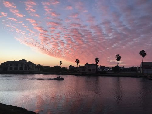 sunset beach water