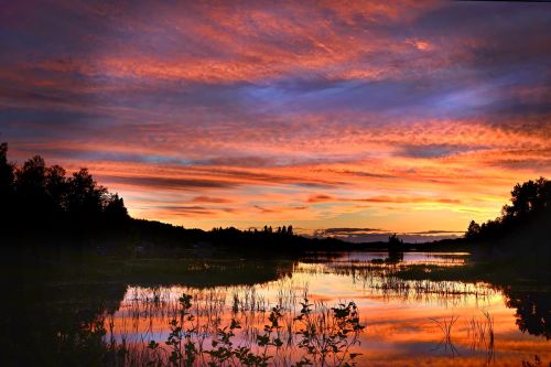 sunset nature sunset landscape