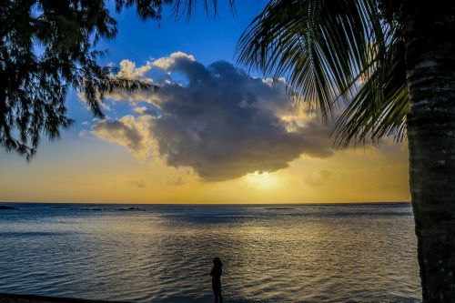 sunset clouds tropical