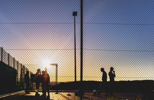 sunset curling sport