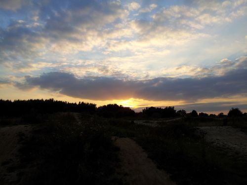 sunset nature clouds