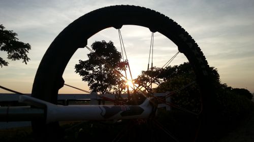 sunset wheel bike