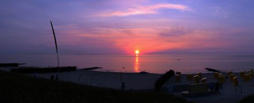 sunset afterglow beach