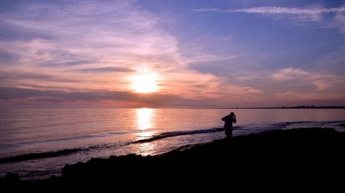 sunset sea abendstimmung