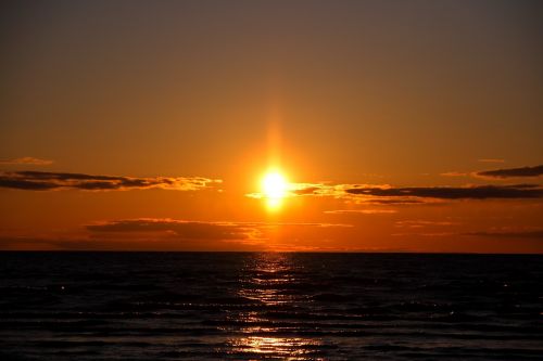sunset sea sun