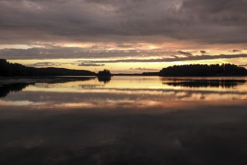 sunset july finland