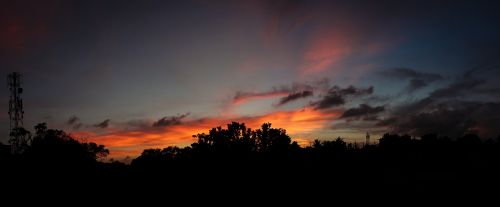 sunset sky landscape