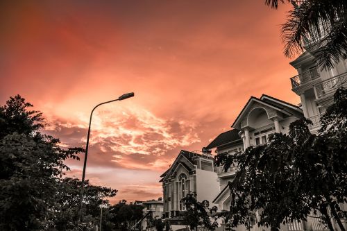 sunset vietnam sky