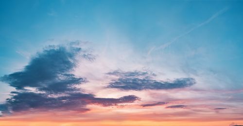 sunset view clouds