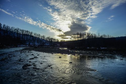 sunset landscape nature