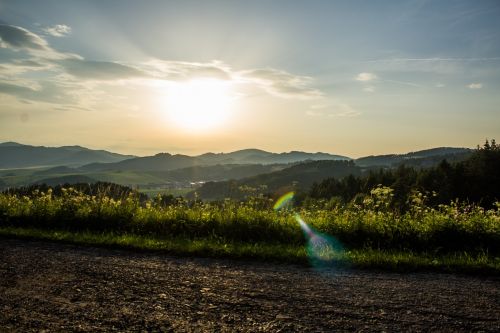 sunset nature country