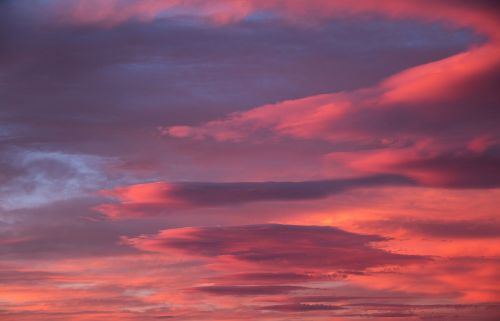 sunset clouds sky