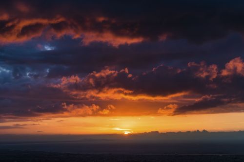 sunset view peak